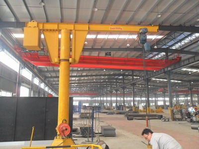 380V 50HZ Jib Crane de déplacement adaptable flexible 0,5 Ton To 2 Ton Floor Mounted Crane