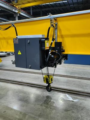 Palans électriques à câble garantis 12 mois, vitesse de déplacement de 2 à 20 m/min, contrôle par convertisseur de fréquence