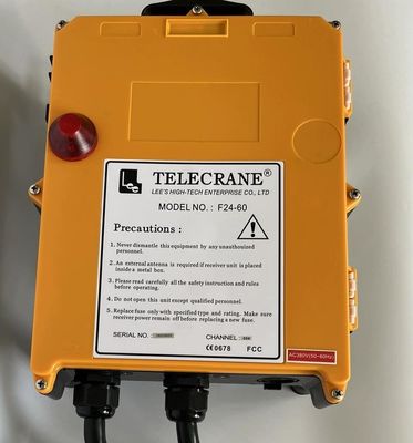 F24-60 télécommande sans fil multifonctionnelle,F24-60 télécommande à large plage de fréquences et haute sensibilité pour grue aérienne à poutre unique