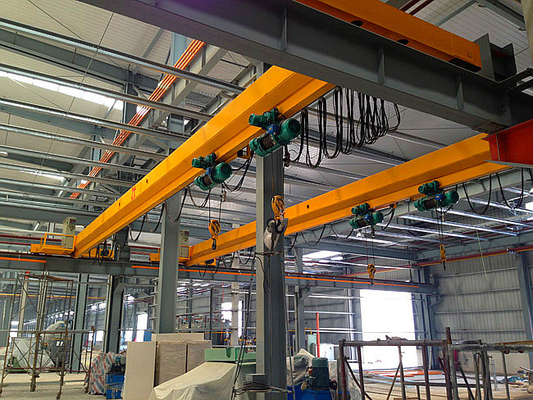 Pont roulant monopoutre personnalisé avec peinture de couleur, hauteur de levage de 6 à 30 m et certification CE ISO9001 2015